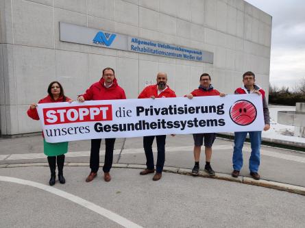 SPÖ Silvan und Betriebsrät*innen des Weißen Hofes fordern: „Stoppt die Privatisierung des Gesundheitssystems!“